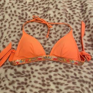 Orange Bikini Top